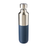 Garrafa de aço inoxidável reciclado com tampa prateada 600ml terceira vista