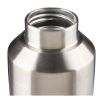 Garrafa de aço inoxidável reciclado com tampa prateada 600ml quinta vista