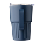 Copo take away de aço inoxidável reciclado com asa 450ml terceira vista