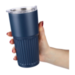 Copo de aço inoxidável reciclado com fecho deslizante 500ml sexta vista