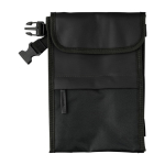 Saco térmico em poliéster e PU repelente à água com 3 compartimentos cor preto primeira vista