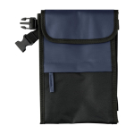 Saco térmico em poliéster e PU repelente à água com 3 compartimentos cor azul primeira vista