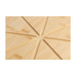 Tábua de pizza em bambu com guias de corte, cortador e espátula décima primeira vista