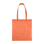 Saco de tecido não tecido reciclado em várias cores 80 g/m2 cor cor-de-laranja primeira vista
