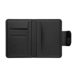 Porta-passaporte com localizador em pele sintética reciclada terceira vista