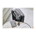 Porta-passaporte com localizador em pele sintética reciclada sexta vista