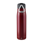 Garrafa antifugas de aço inoxidável com pega de cordão 500 ml cor vermelho primeira vista