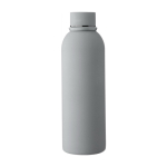 Garrafa de aço inoxidável reciclado com revestimento em borracha 500ml cor cinzento primeira vista