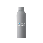 Garrafa de aço inoxidável reciclado com revestimento em borracha 500ml cor cinzento vista principal