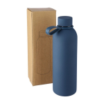Garrafa de aço inoxidável reciclado com revestimento em borracha 500ml décima primeira vista