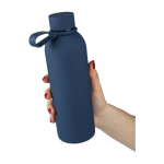 Garrafa de aço inoxidável reciclado com revestimento em borracha 500ml sétima vista