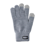 Luvas de inverno em RPET com 3 dedos para uso em ecrãs tácteis cor cinzento primeira vista