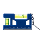 Porta-chaves com duplo nível de bolha, régua de 7 cm e base magnética cor azul ultramarino primeira vista