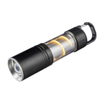 Lanterna COB de alumínio com 3 funções de luz e mosquetão sexta vista