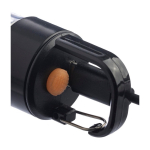 Lanterna COB de alumínio com 3 funções de luz e mosquetão nona vista