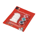 Pendente de Pai Natal de gesso para pintar com 3 tintas acrílicas terceira vista