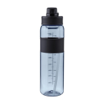 Garrafa de plástico com dupla opção de beber pela tampa 900ml cor preto primeira vista