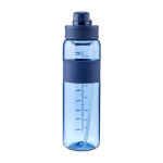 Garrafa de plástico com dupla opção de beber pela tampa 900ml cor azul ultramarino primeira vista
