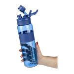 Garrafa de plástico com dupla opção de beber pela tampa 900ml sexta vista