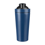 Shaker de aço inoxidável reciclado com bola misturadora metálica 750ml cor azul ultramarino primeira vista