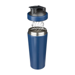 Shaker de aço inoxidável reciclado com bola misturadora metálica 750ml sexta vista