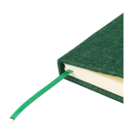 Caderno de feltro reciclado com fecho elástico e folhas pautadas A5 sétima vista
