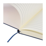 Caderno com efeito de camurça na parte superior folhas pautadas A5 sétima vista
