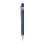 Caderno A5 com efeito de camurça na parte superior e caneta tinta azul sétima vista