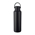 Garrafa de aço inoxidável com dois tipos de tampa 500ml cor preto primeira vista