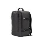 Mochila de poliéster reciclado com medidas para companhias aéreas 14'' cor cinzento-escuro sexta vista