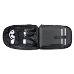 Mochila antirroubo de sarja com revestimento hidrófugo e PC 17'' cor preto sétima vista
