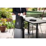Mochila antirroubo de sarja com revestimento hidrófugo e PC 17'' vista conjunto