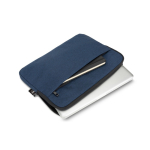 Capa de poliéster reciclado de alta densidade para portátil 14'' cor azul oitava vista