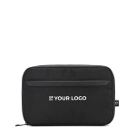 Bolsa organizadora de acessórios tecnológicos em poliéster reciclado vista principal