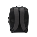 Mochila compacta de poliéster reciclado com pega para trolley 15,6'' cor cinzento-escuro segunda vista