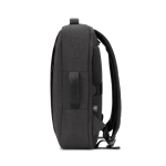 Mochila compacta de poliéster reciclado com pega para trolley 15,6'' cor cinzento-escuro terceira vista