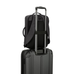 Mochila compacta de poliéster reciclado com pega para trolley 15,6'' cor cinzento-escuro quinta vista