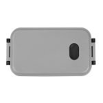 Lancheira de plástico lavável na máquina com tampa resistente 900ml cor cinzento primeira vista