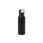 Garrafa térmica em aço reciclado com isolamento a vácuo 590ml cor preto