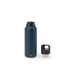 Garrafa térmica em aço reciclado com isolamento a vácuo 590ml cor azul-marinho quinta vista