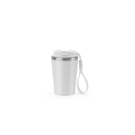 Copo de viagem em aço reciclado com isolamento a vácuo 460ml cor branco