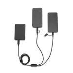 Cabo USB 6 em 1 ultrarrápido em alumínio e PET reciclado versátil cor preto terceira vista