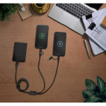 Cabo USB 6 em 1 ultrarrápido em alumínio e PET reciclado versátil vista conjunto