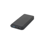 Bateria externa ecológica com carga 15W estilo premium 10000 mAh cor preto