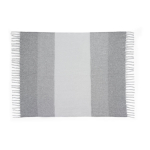 Manta em poliéster reciclado com toque suave tipo mohair 300 g/m² cor cinzento primeira vista