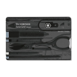 Caixa de múltiplas ferramentas Victorinox SwissCard Classic cor preto primeira vista
