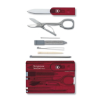 Caixa de múltiplas ferramentas Victorinox SwissCard Classic cor vermelho segunda vista