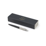 Caneta Parker Jotter Core de aço inoxidável tinta azul cor preto primeira vista