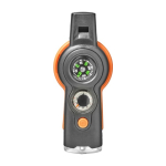 Conjunto de sobrevivência completo com 6 funções diferentes cor cor-de-laranja primeira vista