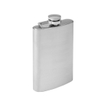 Cantil personalizável de aço inoxidável com tampa de rosca de 100ml cor prateado décima vista